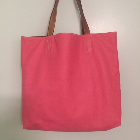 Hermès Biscuit/Rose Jaipur Reversible Swift Leather Tote - Picture 4 of 16